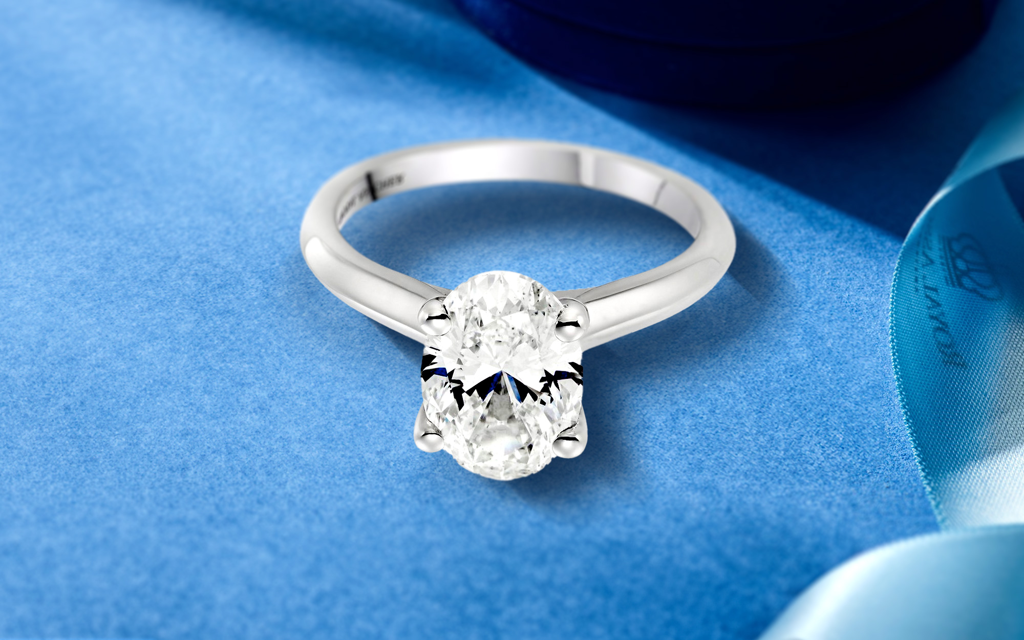 Royal Asscher Diamond Solitaire Ring in Platinum